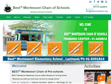 Tablet Screenshot of bestmontessori.org